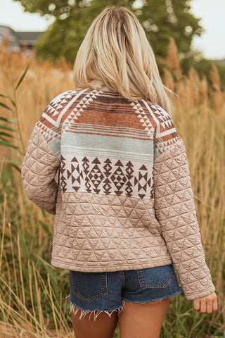 Aztec Quilted Patchwork Jacket