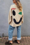 Playful Face Knit Sweater