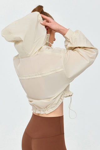 Hooded Drawstring Jacket