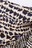 Tie-Waist Patterned Casual Skirt