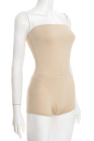 Strapless Bodysuit Short Set