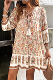 Floral Print Casual Bohemian Dress