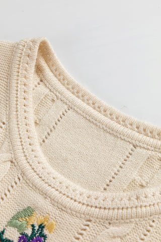 Cable Knit Sweater Vest