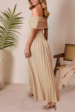 Elegant Off-Shoulder Maxi Dress