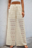 Elegant Wide-Leg Lace Pants