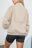 Zip-Up Oversized Sweatshirt