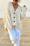 Relaxed Button-Front Cardigan