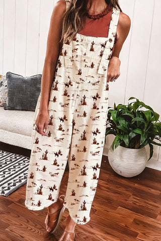 Printed Wide-Leg Jumpsuit