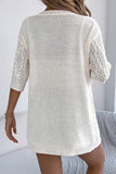 Open-Front Knit Cardigan