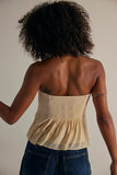 Strapless Lace Detail Tank Top