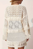 Open-Front Crochet Cardigan
