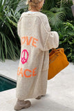 Love & Peace Graphic Cardigan