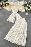 Flowing Skirt Set with Ruffle Details