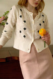 Patterned Button Cardigan