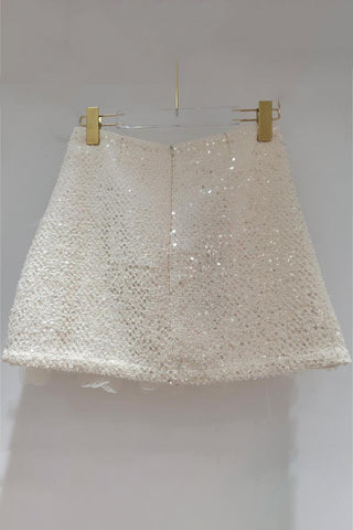 Floral Embellished Mini Skirt