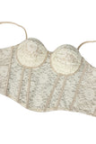 Lace Detail Bustier Top
