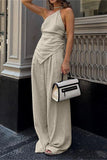 Elegant Halter Pants Set