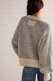 Textured Knit Pattern Sweater