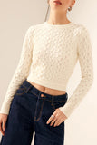 Open-Back Sweater with Tie Detail