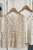 Crochet Lace Sleeveless Top