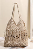 Fringe-Accent Knotted Tote