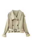 Double-Breasted Belted Jacket