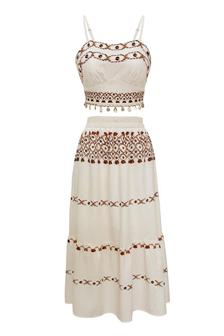 Patterned Skirt Set