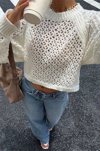 Open-Back Knit Sweater