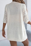 Open-Front Knit Cardigan