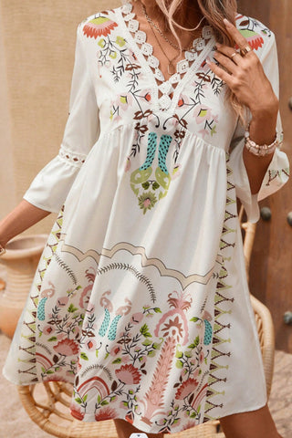 Bohemian Floral Casual Dress