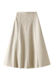 Faux Leather A-Line Skirt