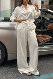 Chic Button-Front Pants Set