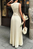 Stylish Button-Front Skirt Set