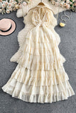 Halter Tiered Maxi Dress