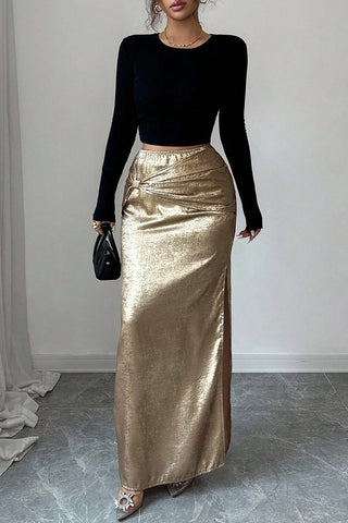 Elegant Knot Detail Skirt