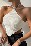 Ribbed Halter Knit Tank
