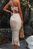 Crochet Halter Skirt Set