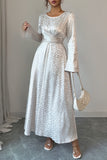 Elegant Long-Sleeve Maxi Dress