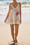 Halter Neck Knit Cover-Up Dress
