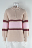 Striped Quarter-Zip Sweatshirt