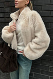 Zip-Up Plush Jacket