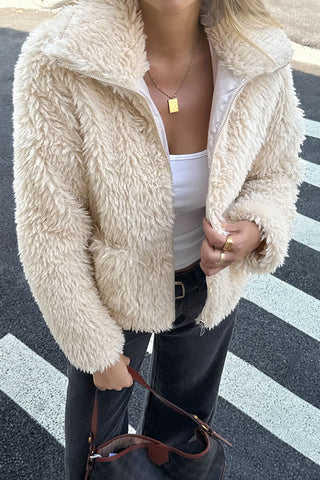 Cozy Textured Short Coat