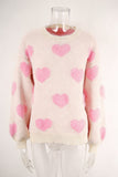 Heart Patterned Cozy Sweater