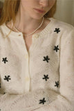 Patterned Button Cardigan