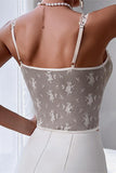 Lace Trimmed Sheer Bustier Cami