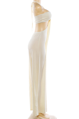 Halter Neck Wide-Leg Jumpsuit