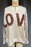 Love Graphic Oversized Sweatshirt