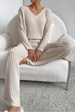 Ribbed Knit Lounge Set