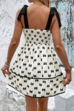 Bow Pattern Casual Dress