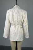 Floral Belted Blazer Jacket